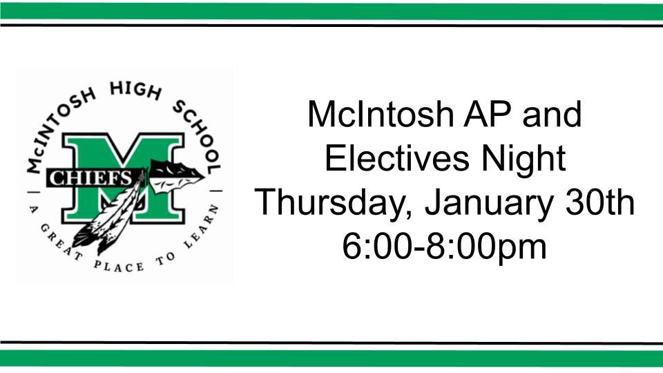  AP and Electives Night